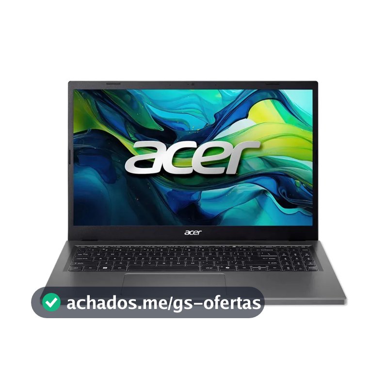 Notebook Acer Aspire Go 15 Intel Core I3 1215u 8gb 256gb Ssd Linux Prateado