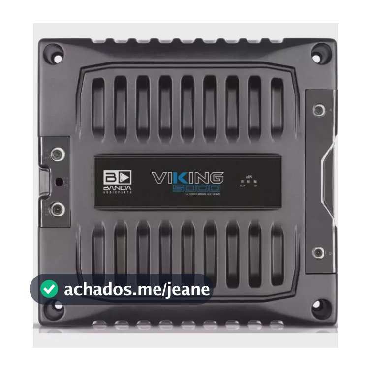 Amplificador Modulo Banda Viking 5002 2ohm 5000 Wrms Cor Preto