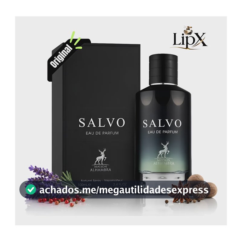 Perfume Masculino Arabe Salvo Eua De Parfum Alhmabra 100ml Original C/ Nf