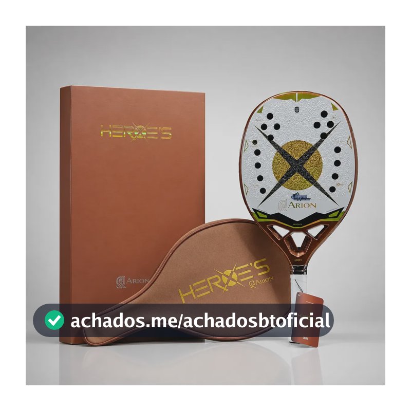 Raquete Beach Tennis Heroes Arion Tratamento Glipper Branco