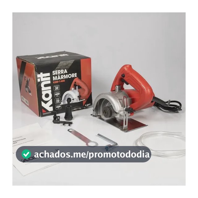 Serra Mármore Kanit P/ Corte Concreto 1400w Com Acessórios 220v