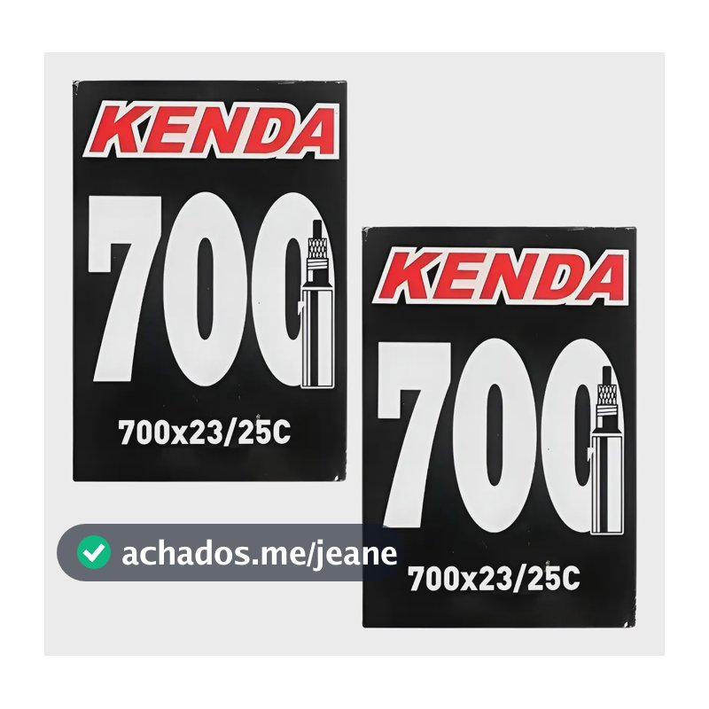 Par Câmara Ar Speed Kenda 700x23/25 Valvula Presta 48mm Presta Preto