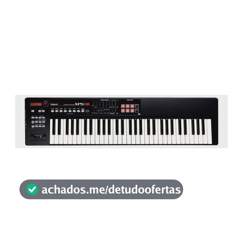 Teclado Sintetizador Xps 10 Roland Xps10 Cor Preto