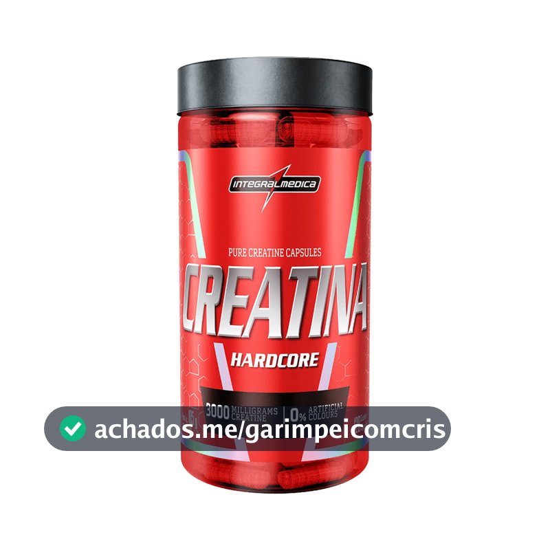 Creatina Integralmédica Hardcore em cápsula Sem sabor x 105g de 120 un