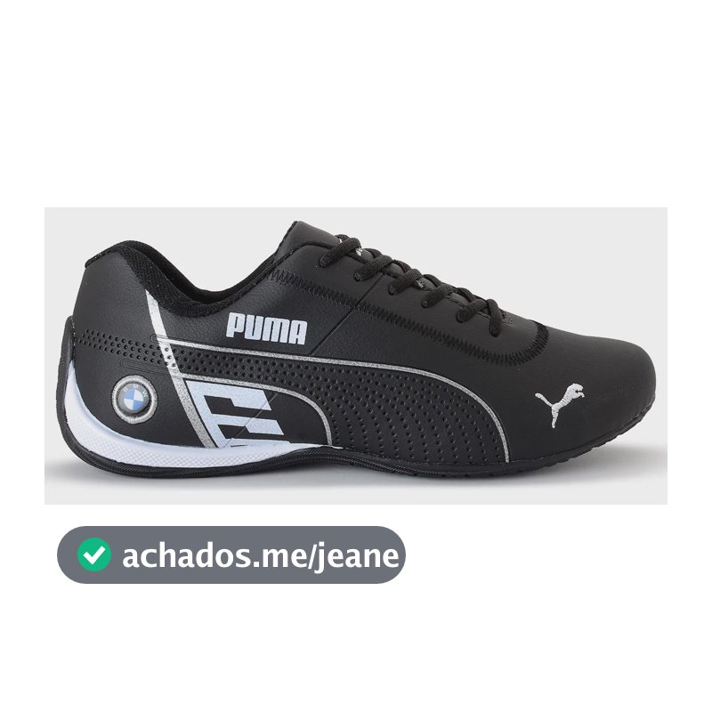 Tênis Puma Bmw Masculino Motorsport Casual Confortável Leve Preto/branco 41