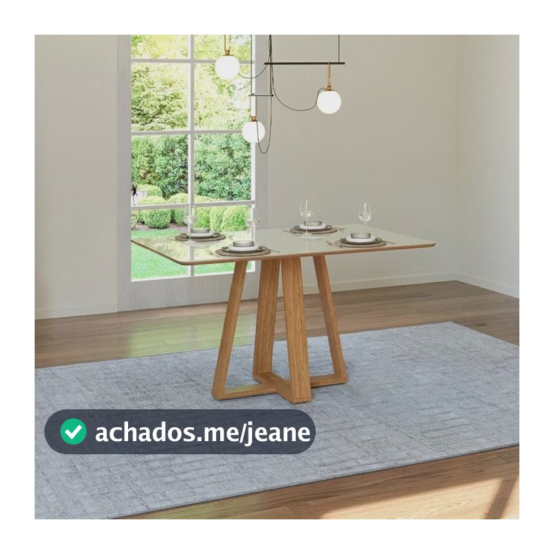 Mesa De Jantar 4 Lugares Em Mdf Com 135cm De Largura