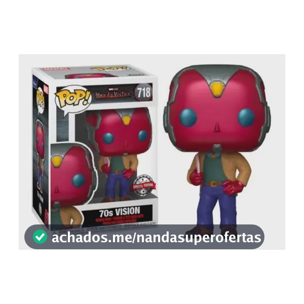 Boneco Funko Pop Movies Wanda Vision 70s 718 Marvel Comics