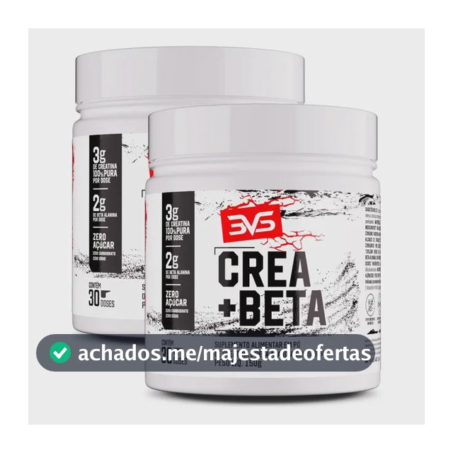 2 Unidades Da Creatina + Beta Alanina Fórmula Avançada  Sem Sabor