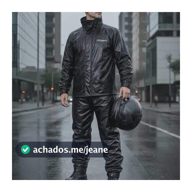 Capa Roupa Chuva Pioneira Combate Gola Masculino Reforçada