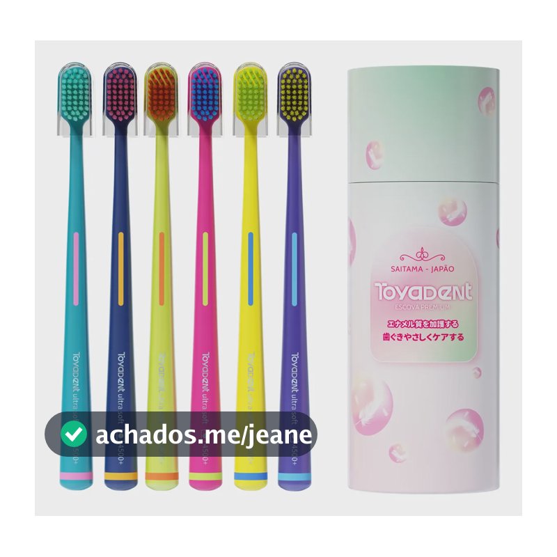 Escova Dental Toyadent Ty512 Cs 4500 Cerdas Cores Variadas Kit 6 Escovas De Dente