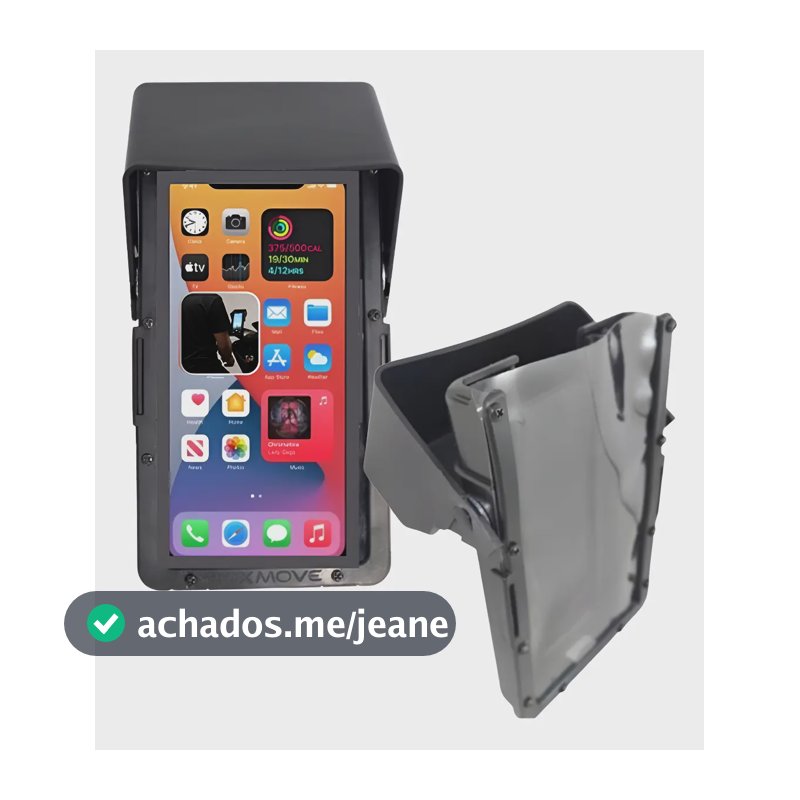 Suporte De Celular Impermeável Resistente Motoboy Entregador Preto