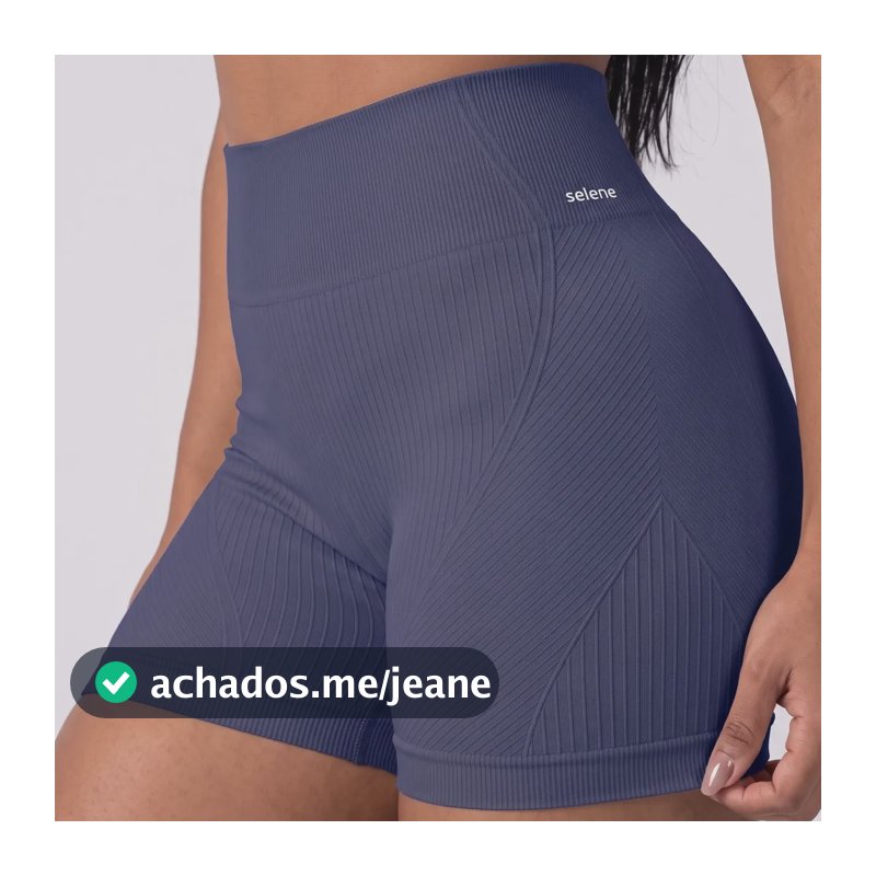 Short Academia Feminino Poliamida Selene Zero Transparência Azul Índigo Short Fitness Short Esportivo Short Legging Short Selene Short Poliamida Shortinho Gg Short Zero Transparência