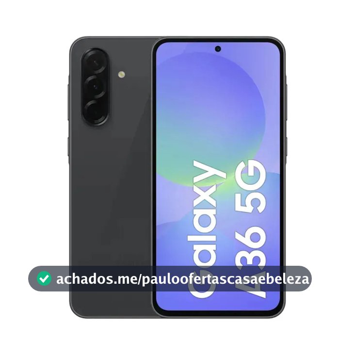 Smartphone Samsung Galaxy A36 5g 128gb 6gb Ram Câmera Tripla De Até 50mp Selfie De 12mp Ip67 Super Amoled 6.7'' Nfc Recursos Ai Android E Segurança Snapdragon - Preto