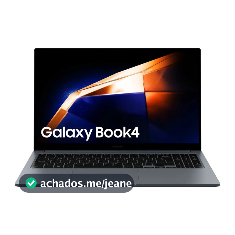 Notebook Samsung Galaxy Book4 Intel® Core™ i5-1335U (1.3 Ghz, até 4.6GHz, 12 MB L3 Cache), Windows 11 Home, 8GB, 512GB SSD, Iris Xe, 15.6'' Full HD LED, 1.55kg