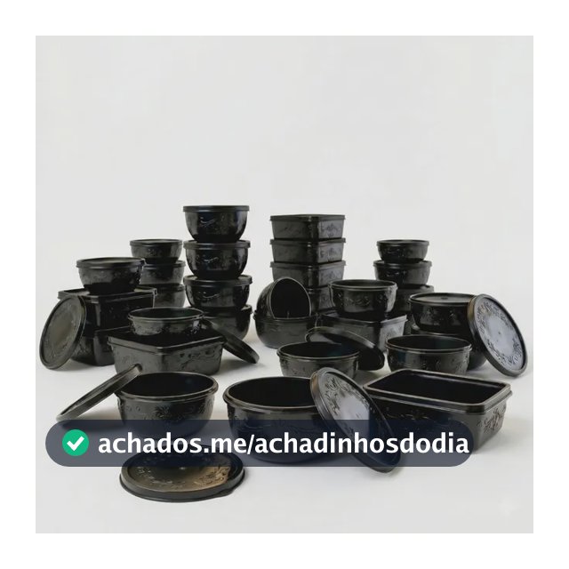 Kit 21 Potes Plásticos Com Tampa Tamanhos Variados Livre Bpa