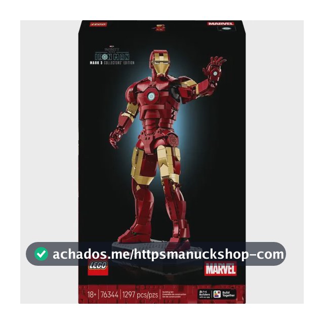 Lego Marvel Homem De Ferro Mark 3 Edição Colecionador 76344