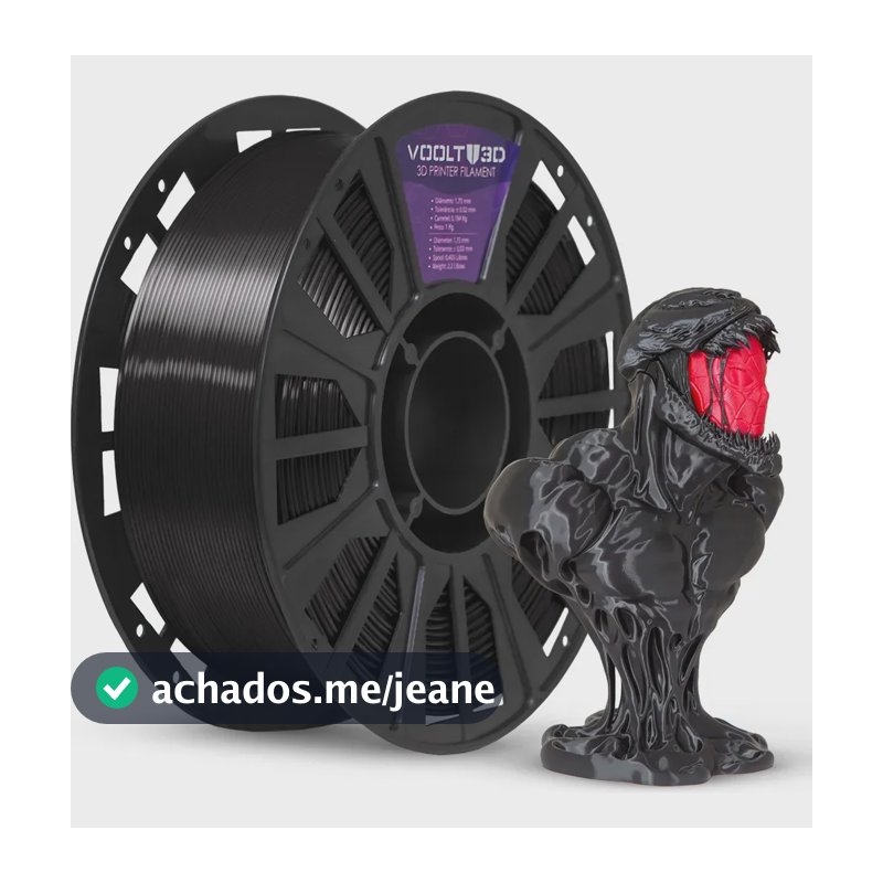 Voolt3D PLA Negro 1 kg 1.75 mm 1