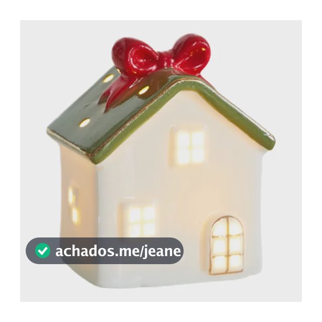 Enfeite De Mesa De Cerâmica Iluminado Para Natal A C