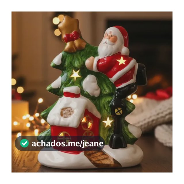Casinha Do Papai Noel Natal Enfeite Natalino Led Colorido  Vermelho Branco Amarelo Preto 12v