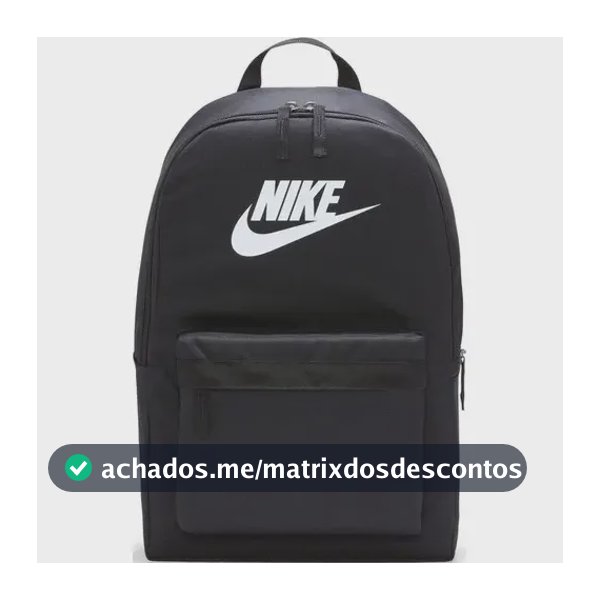 Mochila masculina Nike Heritage Backpack cor preta