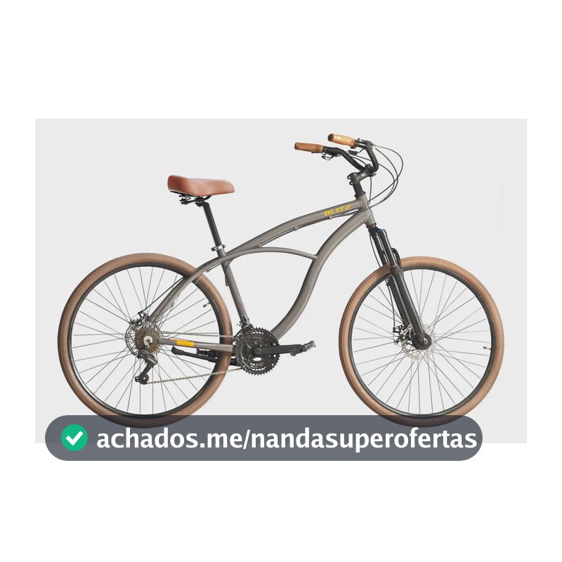 Bicicleta Blitz Terral Aro 29 Alumínio 21v Freios A Disco Cinza 18