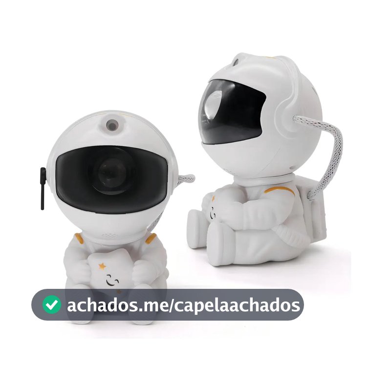 Astronauta de Galáxia e Estrelas LED Com Controle Remoto USB