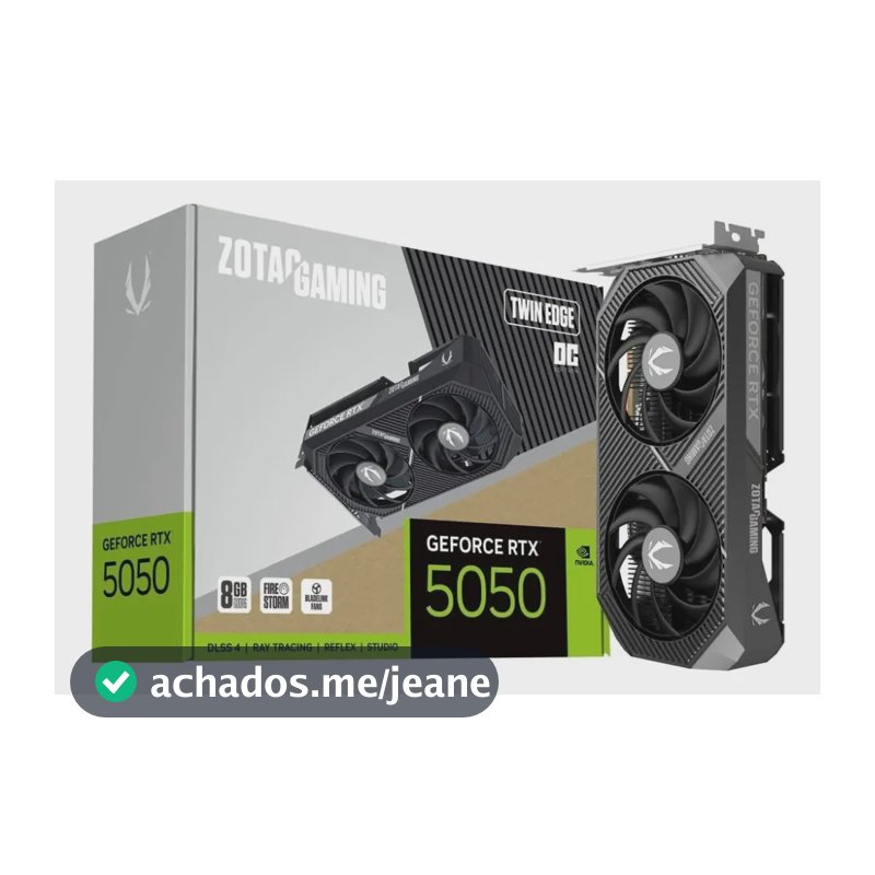 Placa De Video Zotac Rtx 5050 Twin Edge Oc 8gb Gddr6 128bits