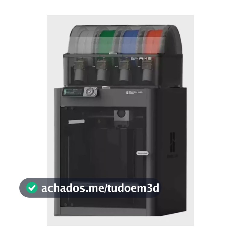 Impressora 3d Bambu Lab P1s Combo Ams Cinza-escuro