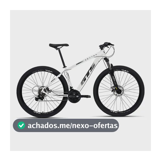Bicicleta Gts Dexter 21v Aro 29 Shimano Freio Hidraulico Cor Branco Com Preto Tamanho Do Quadro 21