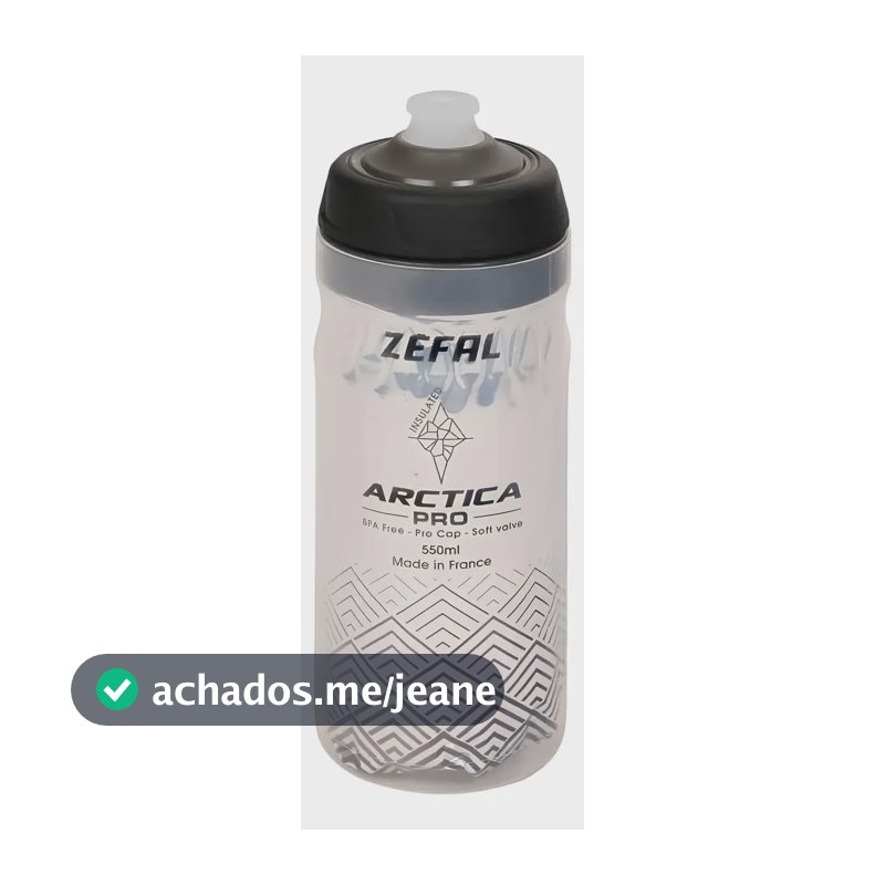 Garrafa Caramanhola Bike Térmica Zéfal Arctica Pro 550ml Cor Preto