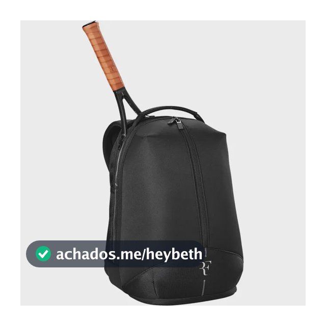 Mochila de tênis preta Wilson Federer Dna