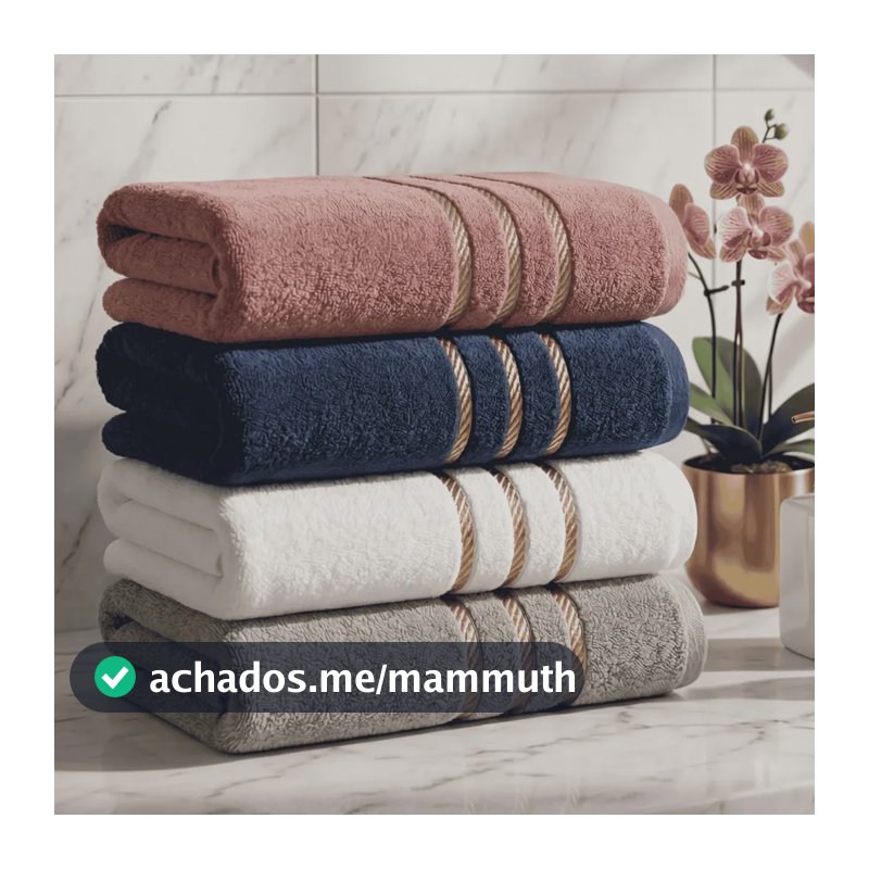 Kit 4 Toalhas De Banho Premium 100% Algodão Grandes Felpudas