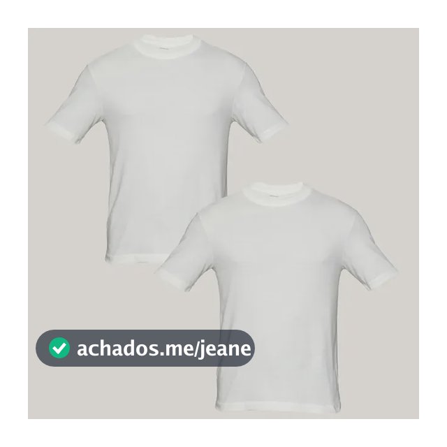 Kit 2 Camisetas Over Hering Masculino 4k6n1cen Branco M Lisa