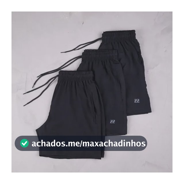 Kit 3 Bermudas Masculinas Academia Treino Praia Verão Fit