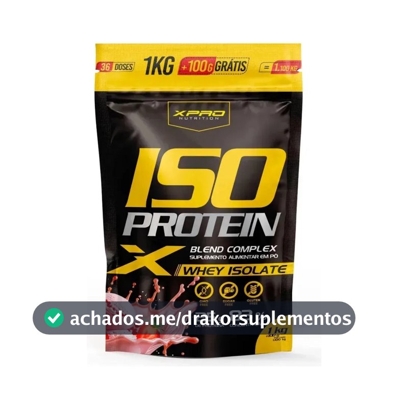 Whey protein XPro Nutrition Iso Blend Complex em pó sabor Morango x 1.1kg