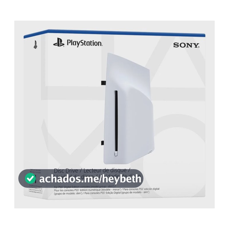 Unidade De Disco Playstation 5 Slim Cor Branco