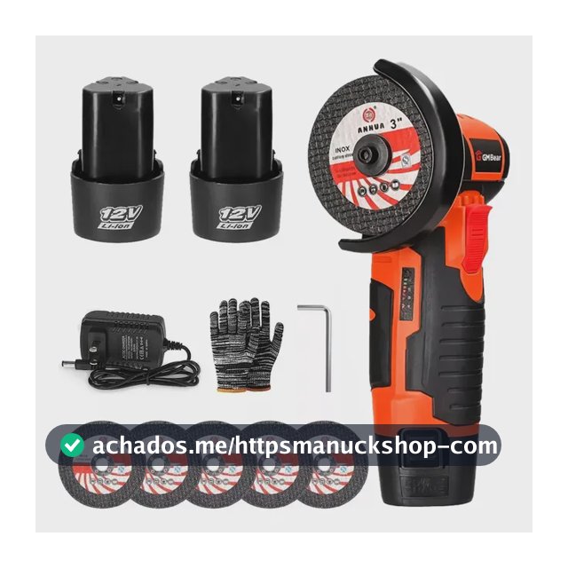 Esmerilhadeira Lixadeira Portátil Sem Fio - Mini Compacta E Versátil Para Uso Profissional | Esmerilhad