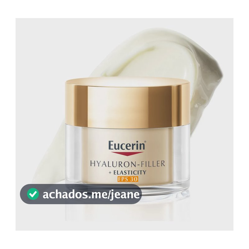 EUCERIN Creme Facial Anti-idade Firmador Dia FPS 30 50ml, Elasticity, Pele Madura, Hyaluron-Filler, Ácido Hialurônico, Antirrugas