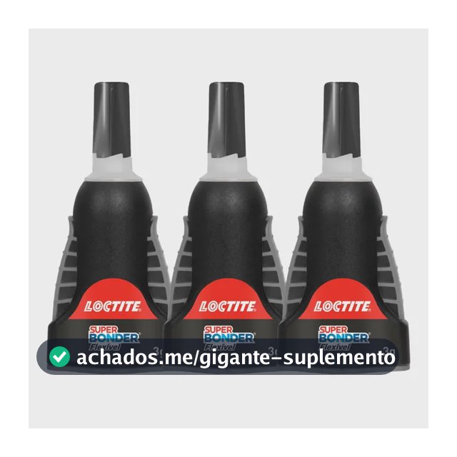 Kit 3 Cola Super Bonder Flexível Gel Controle 3g Loctite Cor Incolor