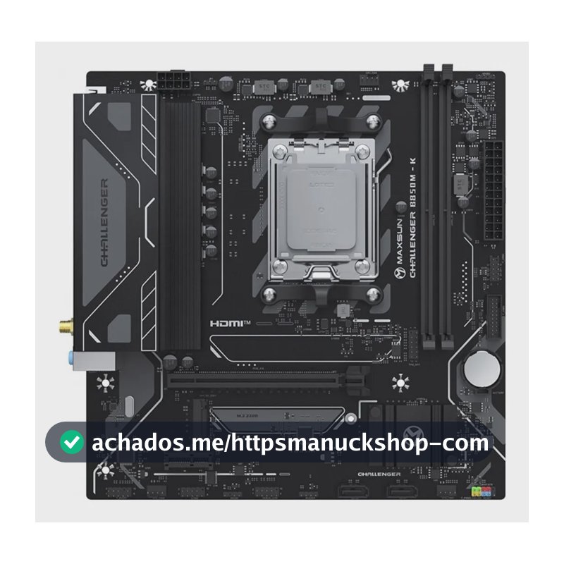 Placa Mãe Maxsun Challenger B850m-k Wifi, B850, Am5, Matx