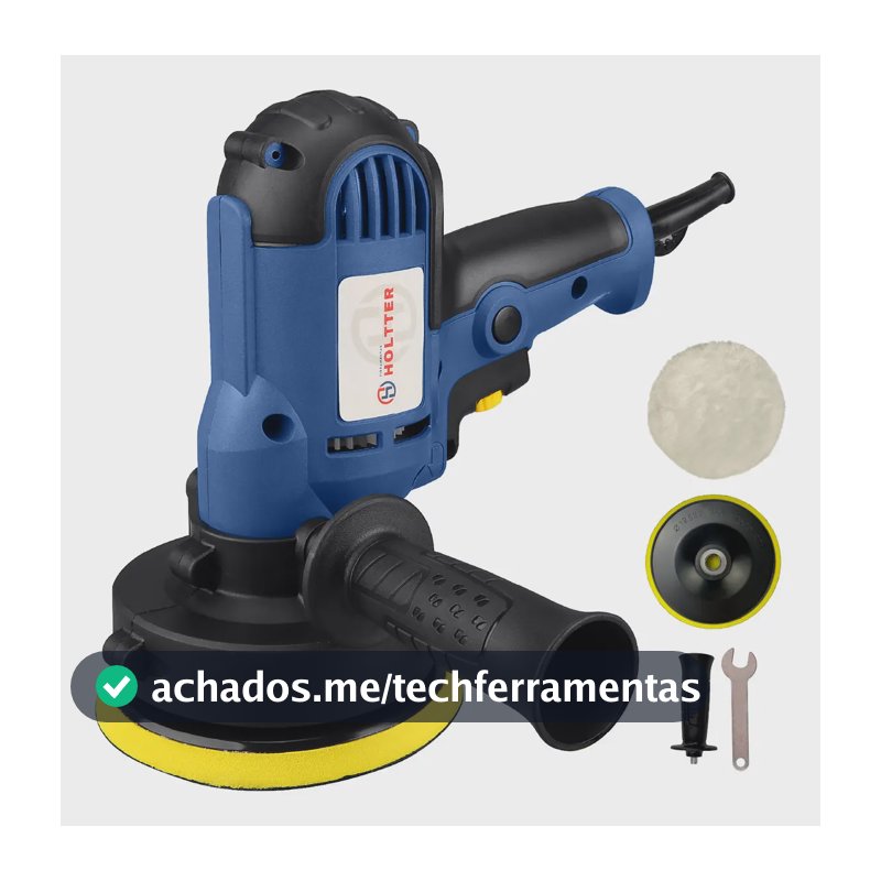 Polidora elétrica de mão Holtter Ferramentas Lixadeira Politriz 600W Cor Azul