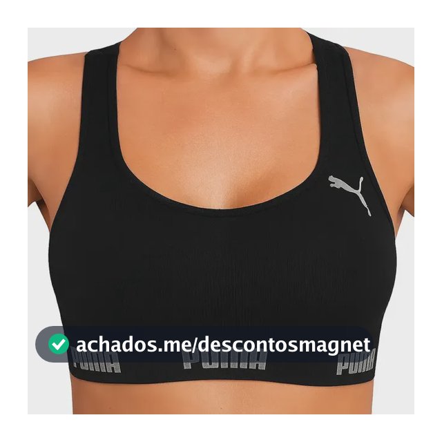 Top Puma Original Feminino Alta Sustentação Academia Fitness