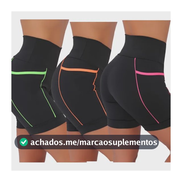 Kit 3 Bermudas Ciclista Feminina Com Bolsos Laterais