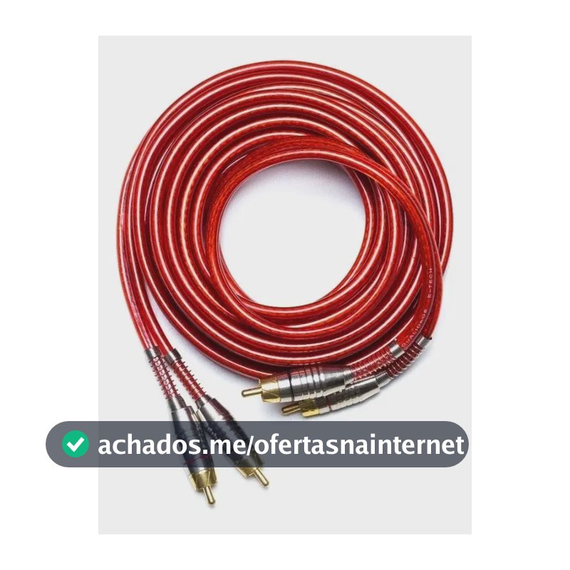 Cabo Rca 5 Metros Blindado Profissional Linha Prime Auto