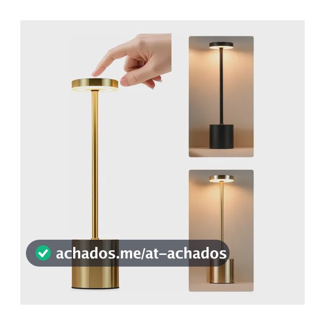 Luminaria Led 3 Cores Sem Fio | Abajur De Mesa Recarregável