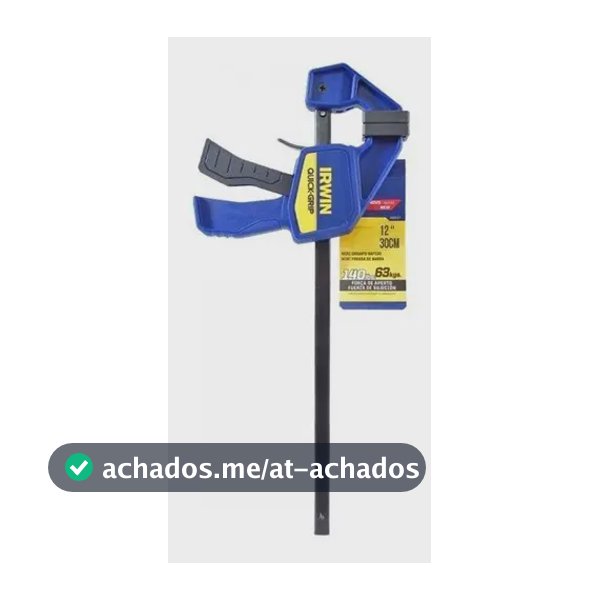 Grampo Aperto Rápido Mini Quick-grip 12 63kg 2006022 Irwin
