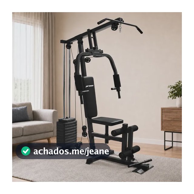 Estação De Musculação 45kg Mbx Fitness Academia Ginástica Preto