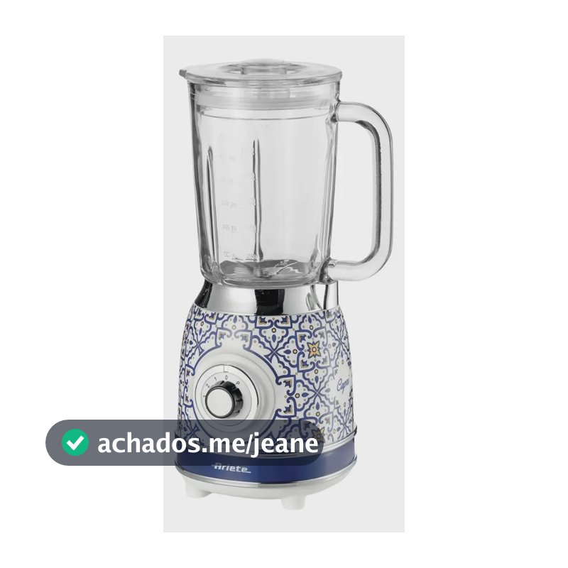 Liquidificador Ariete Capri 1000w 1,5l Estilo Italiano Azul