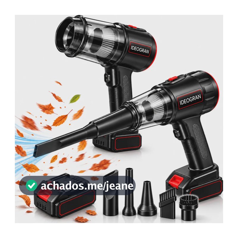 Mini Aspirador De Pó Portátil Mini Soprador 4 em 1 Usb 1 Refil Carro Casa
