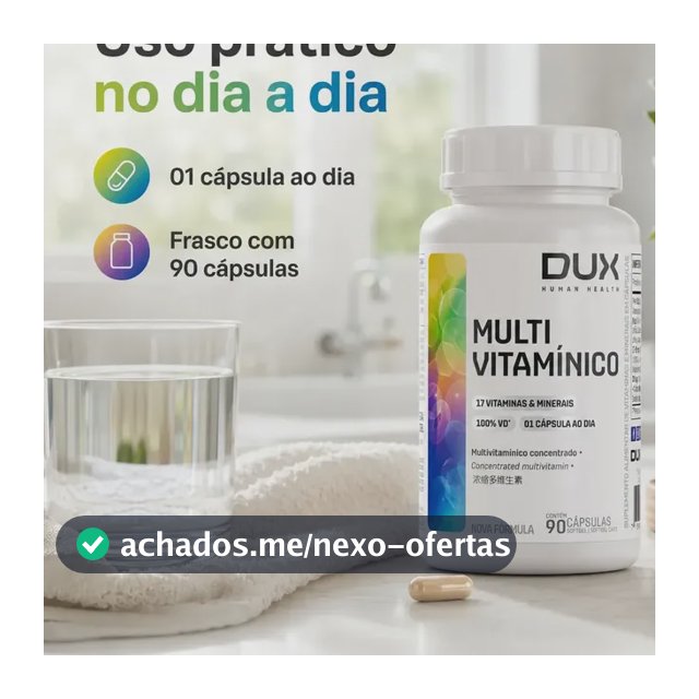 Vitamina Dux Nutrition Polivitaminico Dux Multivitamínico em cápsula Sem sabor x 100mL de 90 un